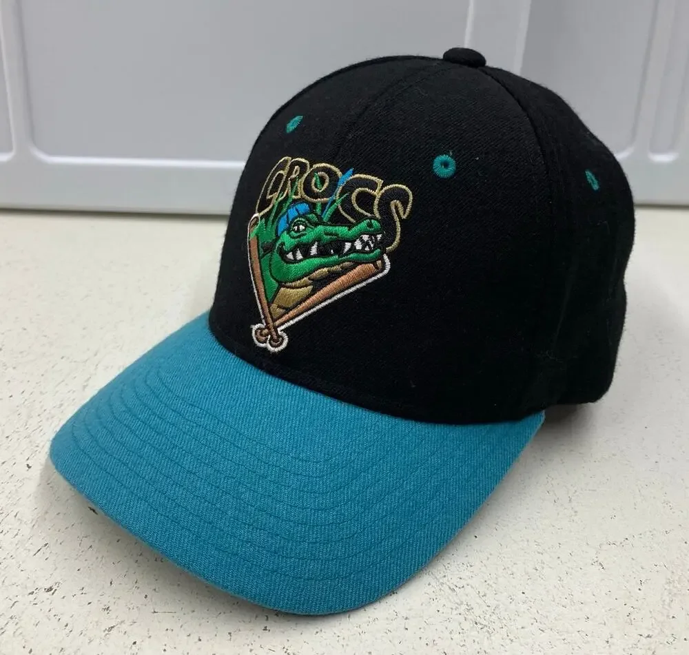 VTG Y2K Zephyr MiLB Cape Fear Crocs stitched snapback baseball hat cap
